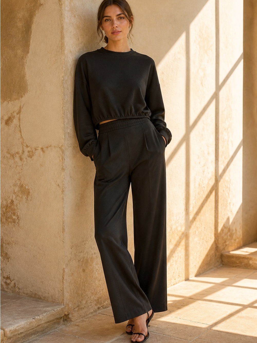 Black Bow-Back Women's Sweater - Picture 6 of 16